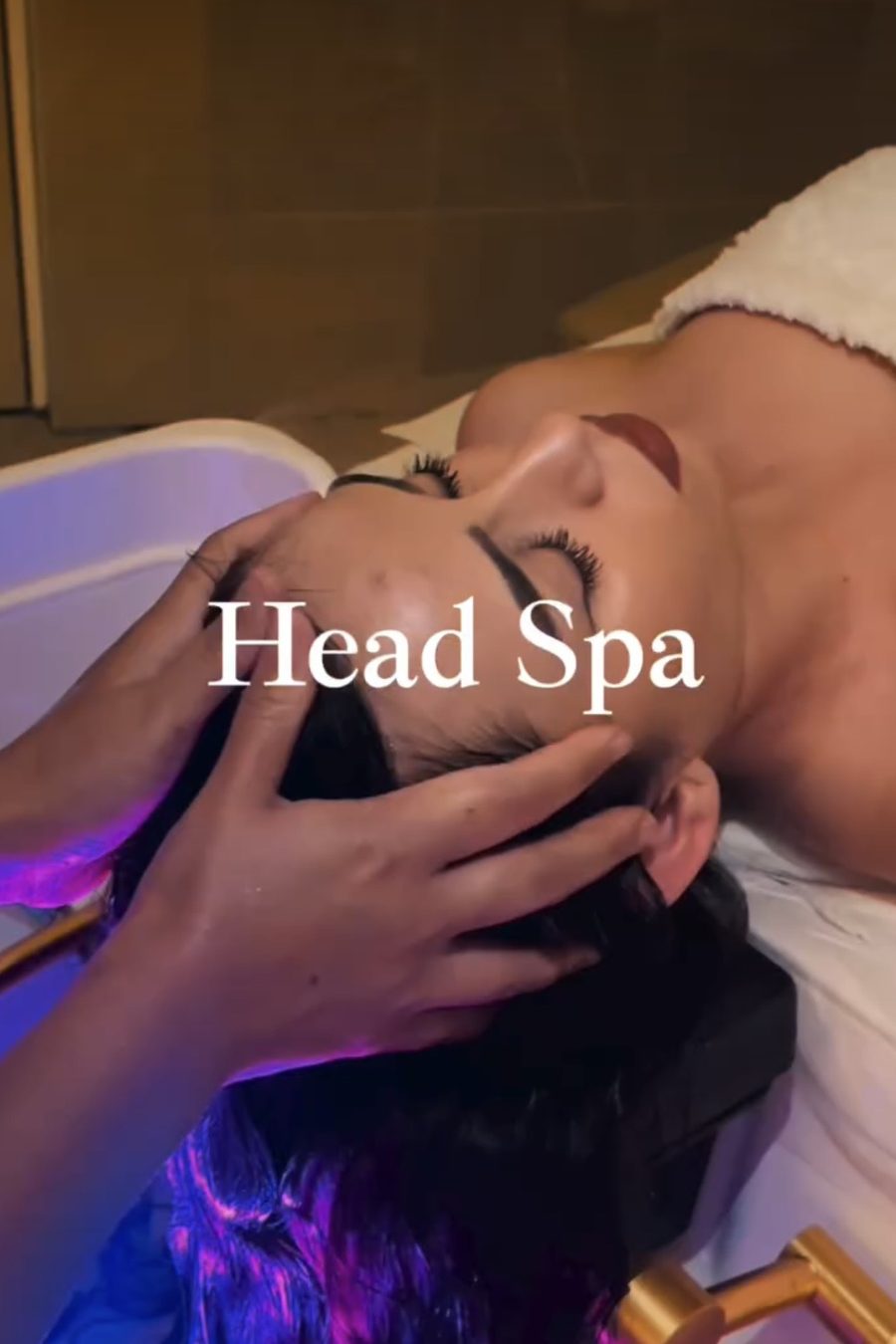 Head Spa, massage du cuir chevelu