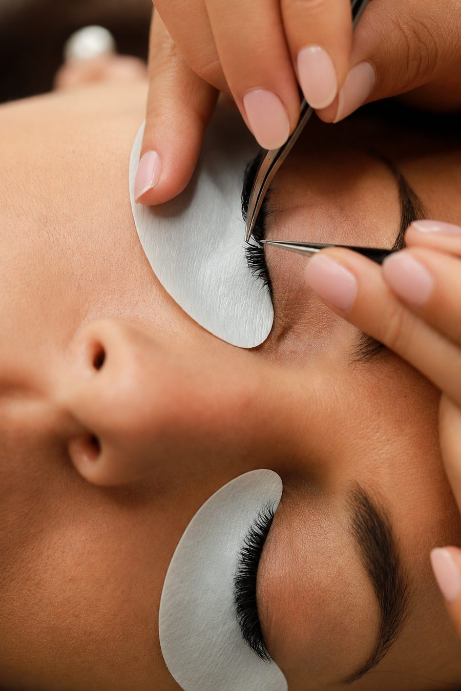 Pose d'extensions de cils